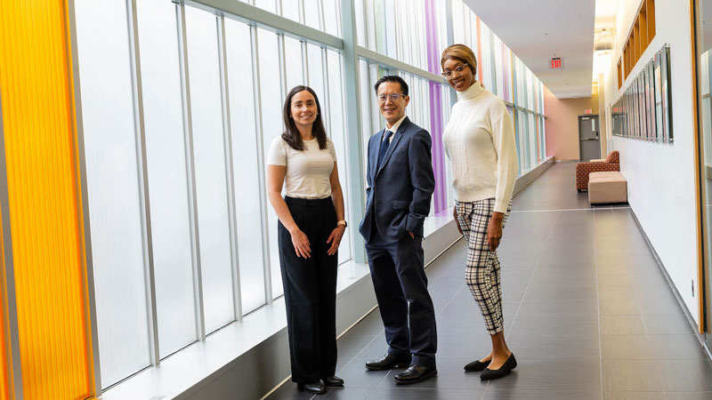 Food Allergy Immunotherapy Program team members Dr. Lianne Soller, Dr. Edmond Chan and Beverley Ojeaga